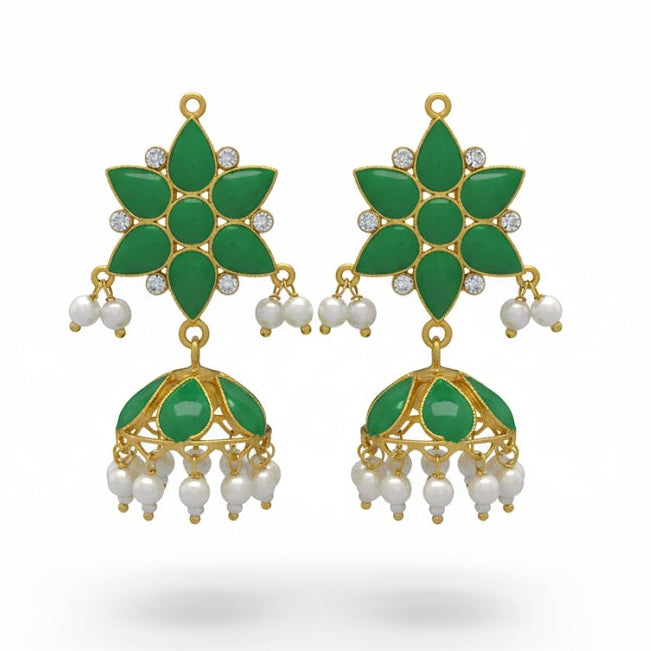 green jhumki