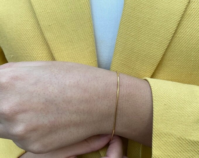 Thin Snake Chain Bracelet