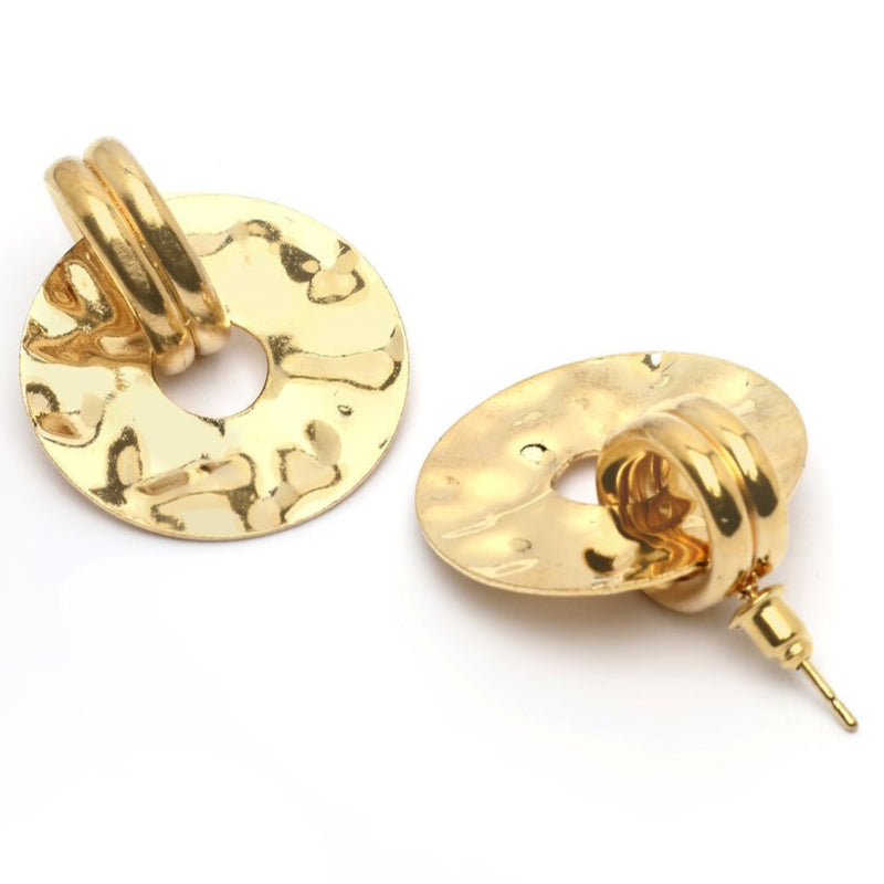Trendy Irregular Gold Earrings for Women Unique Design and Elegant Look