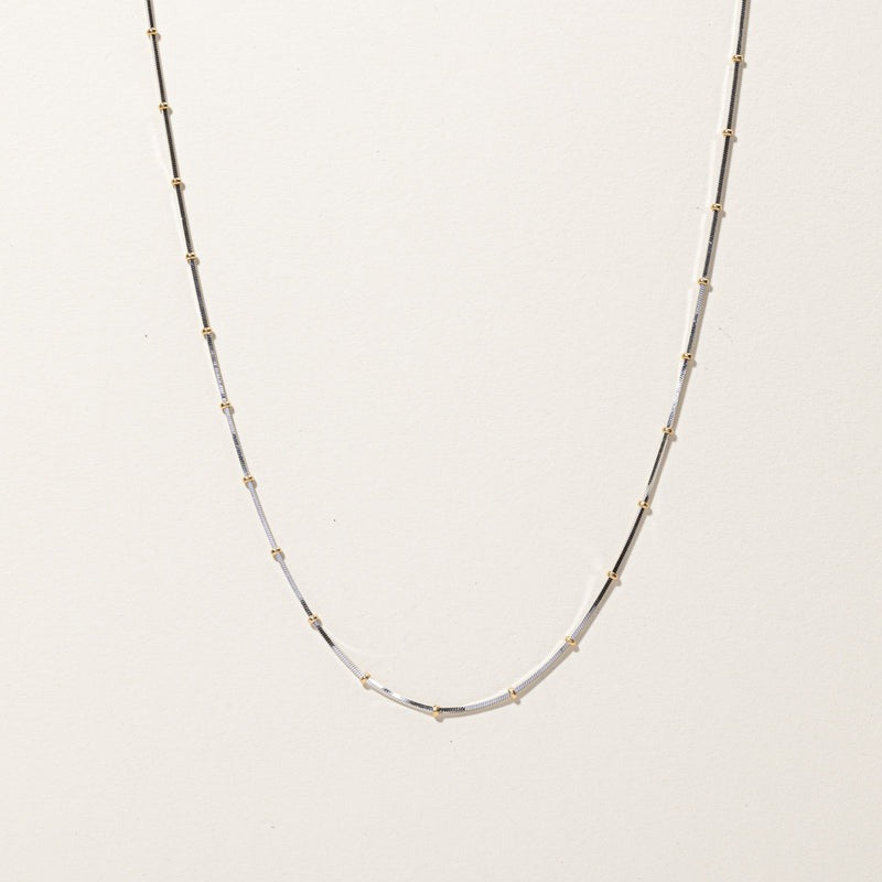 Two Tone Gold Satellite Chain