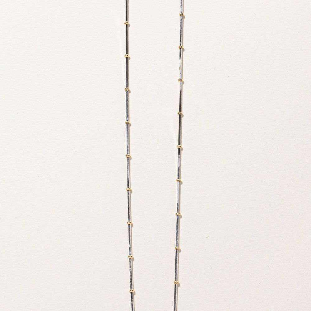 Two Tone Gold Satellite Chain