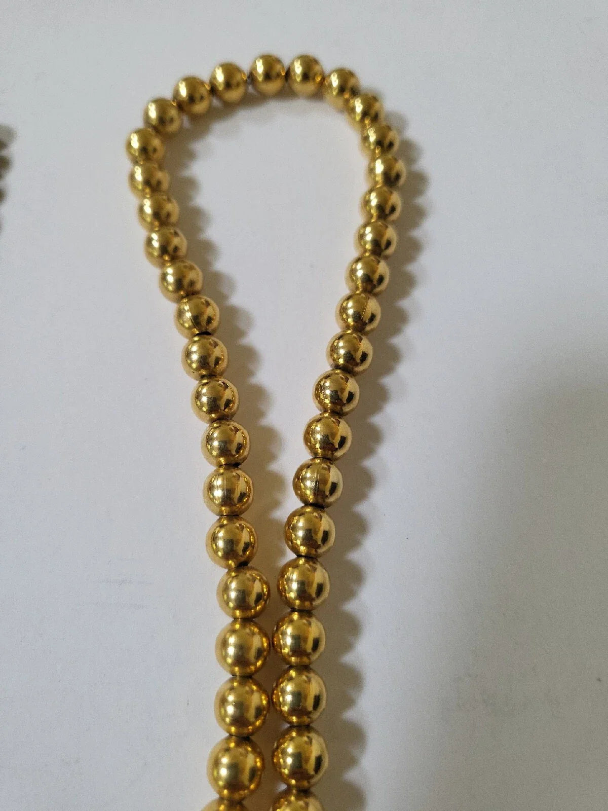 18K Stainless Steel Gold Ball Bracelates with Elastic