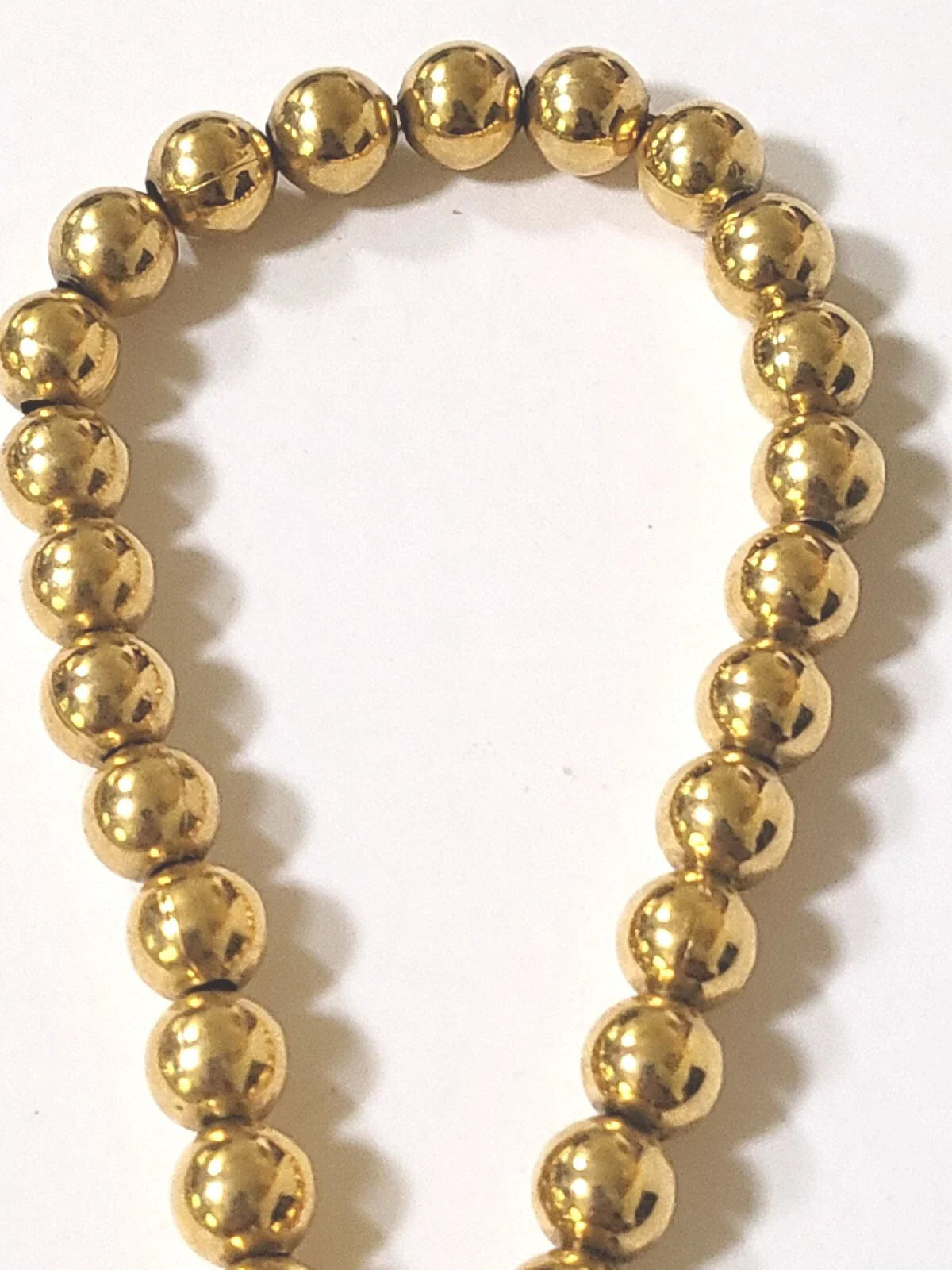 18K Stainless Steel Gold Ball Bracelates with Elastic